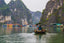 people cruising in ha long bay