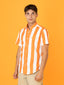003 - Orange Nautical Stripes