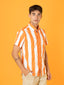 003 - Orange Nautical Stripes